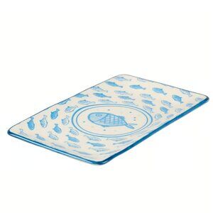 PBK - Rectangular Blue Fish Platter